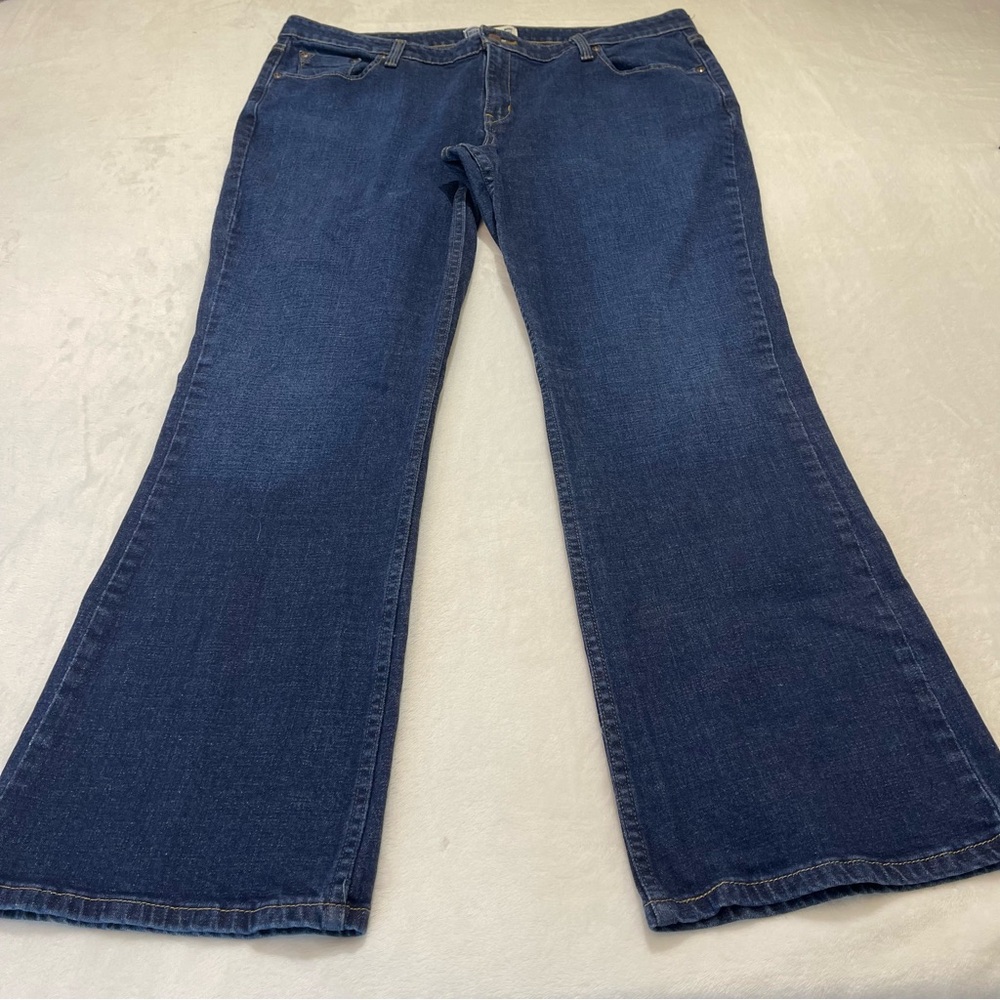 LEVIS, SIGNATURE BY LEVI STRAUSS LOW RISE SIZE 18 M BOOT CUT Women's Blue Jeans